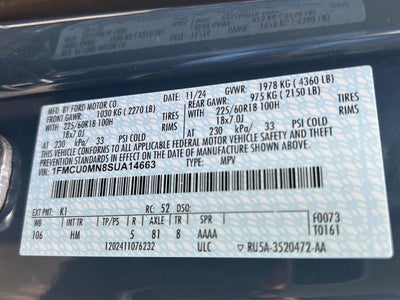 2025 Ford ESCAPE STLINE