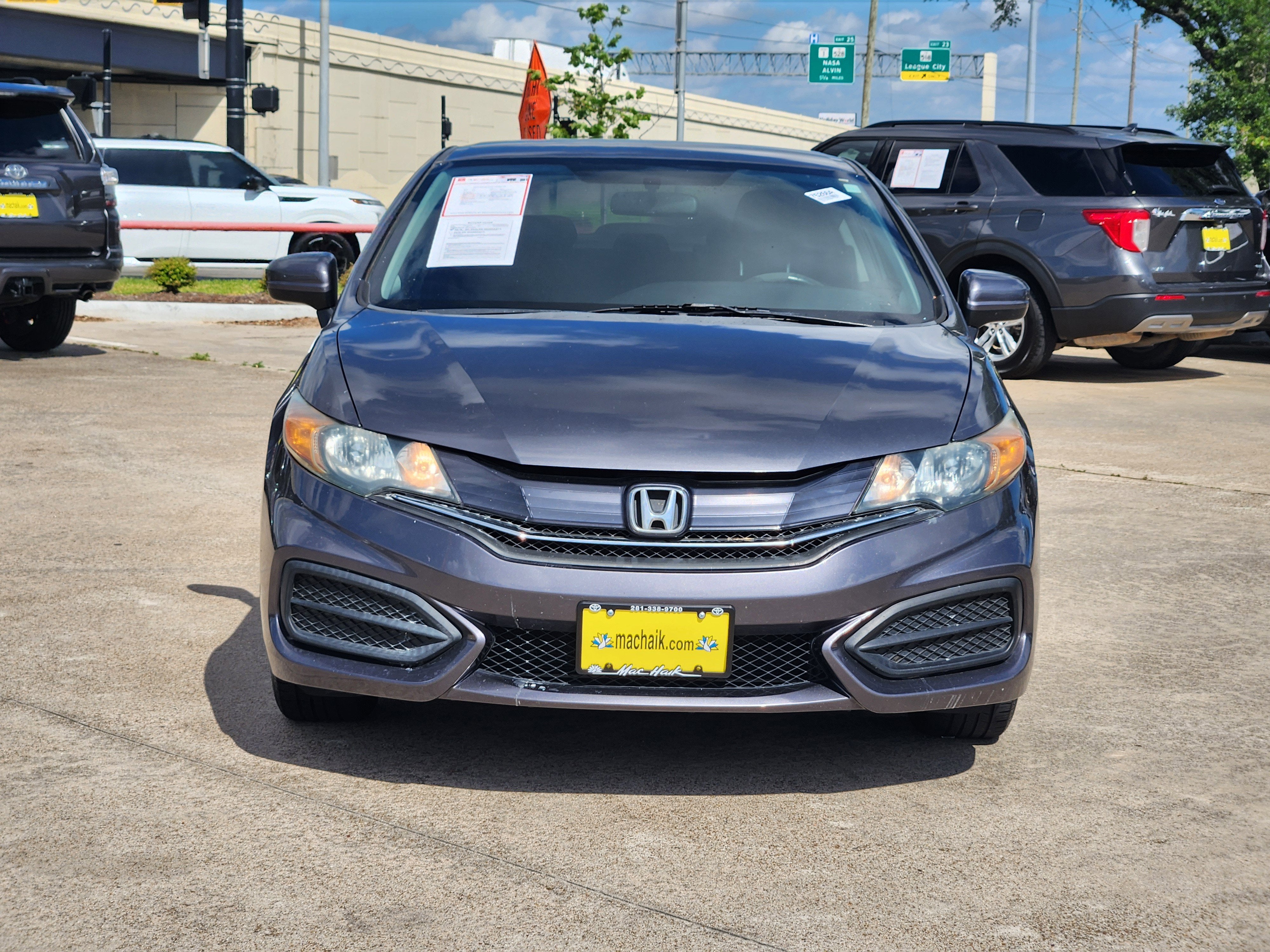 Used 2014 Honda Civic LX with VIN 2HGFG3B50EH519196 for sale in League City, TX