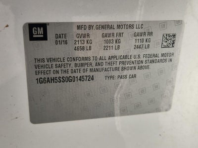 2016 Cadillac Ats Sedan Luxury Collection AWD