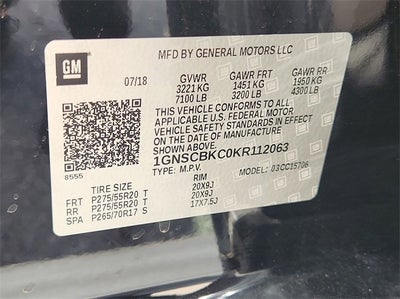 2019 Chevrolet Tahoe LT