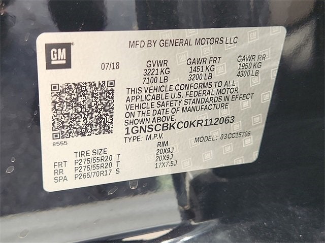 2019 Chevrolet Tahoe LT