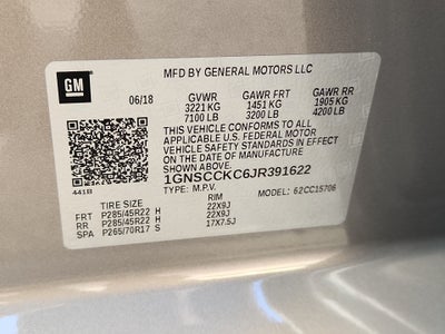 2018 Chevrolet Tahoe Premier