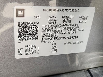 2021 Chevrolet Tahoe Premier