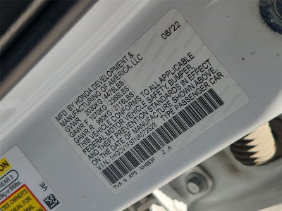 2022 Honda Accord Sedan Sport