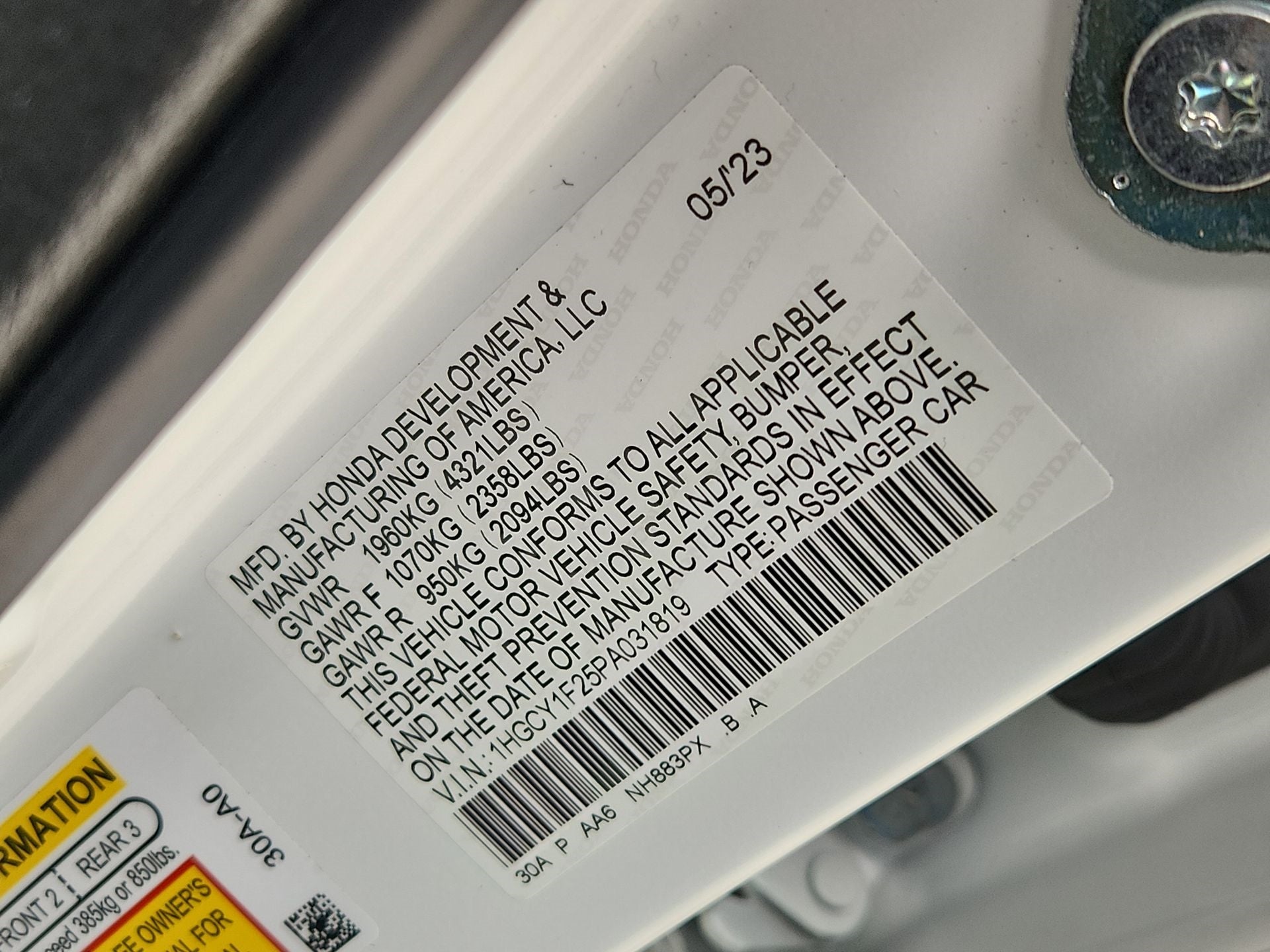 2023 Honda Accord LX
