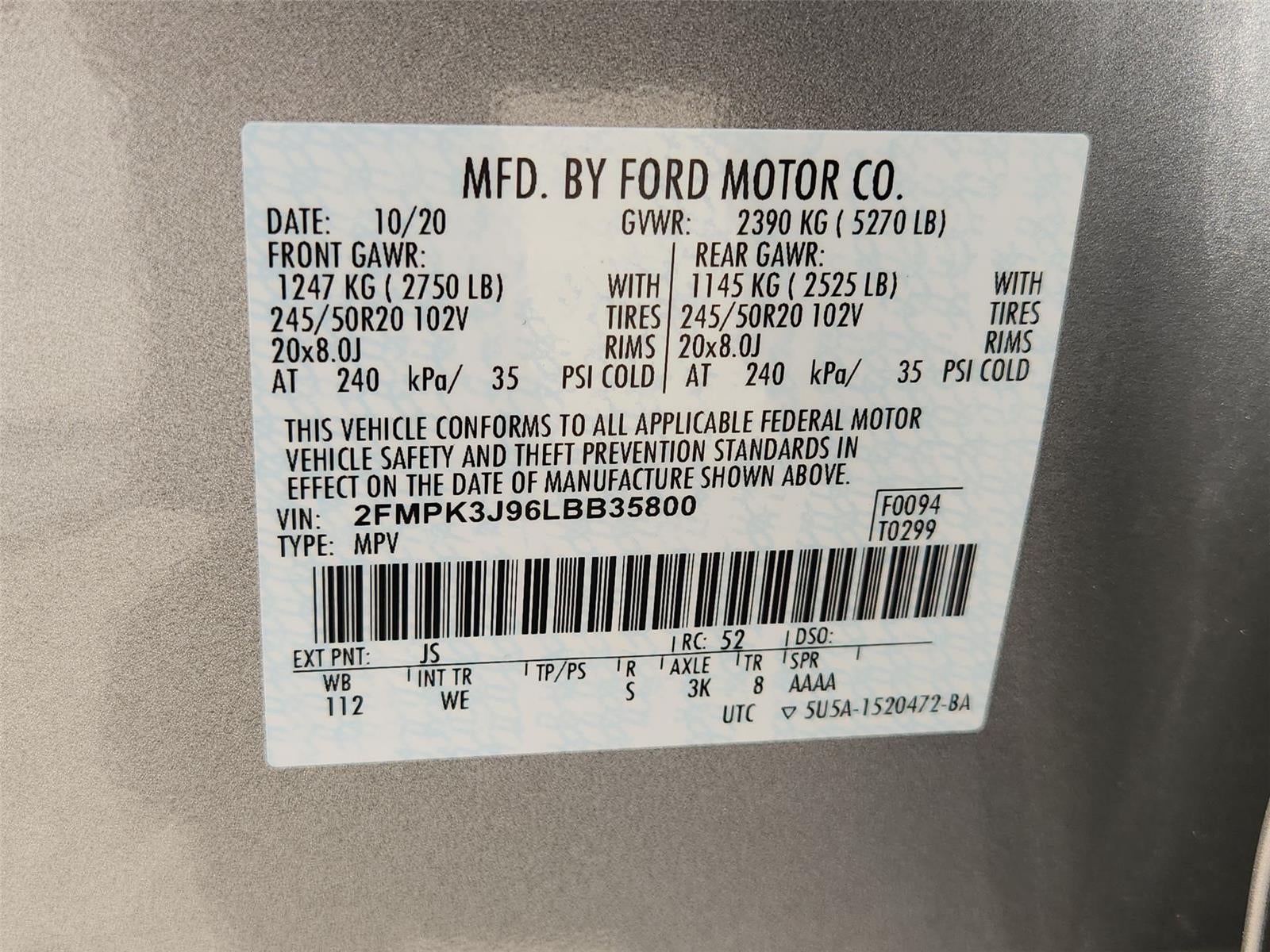 2020 Ford Edge ST Line
