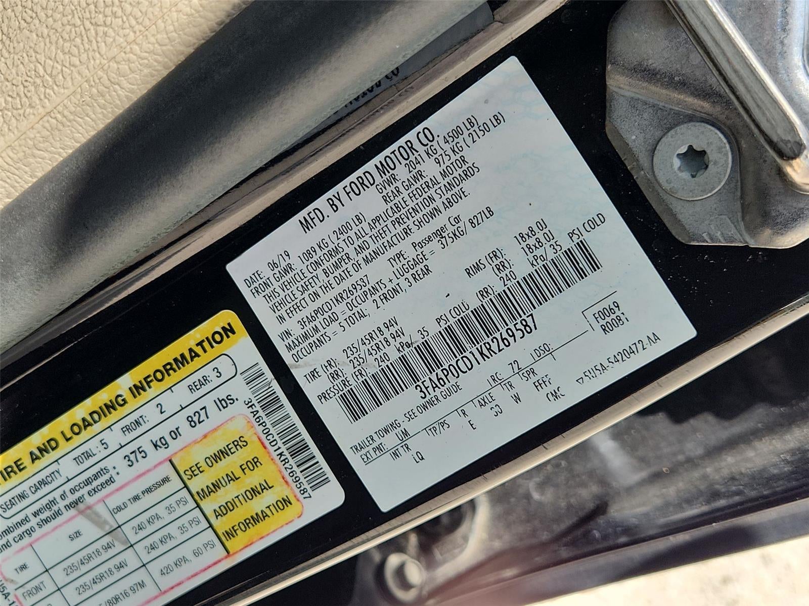2019 Ford Fusion SEL