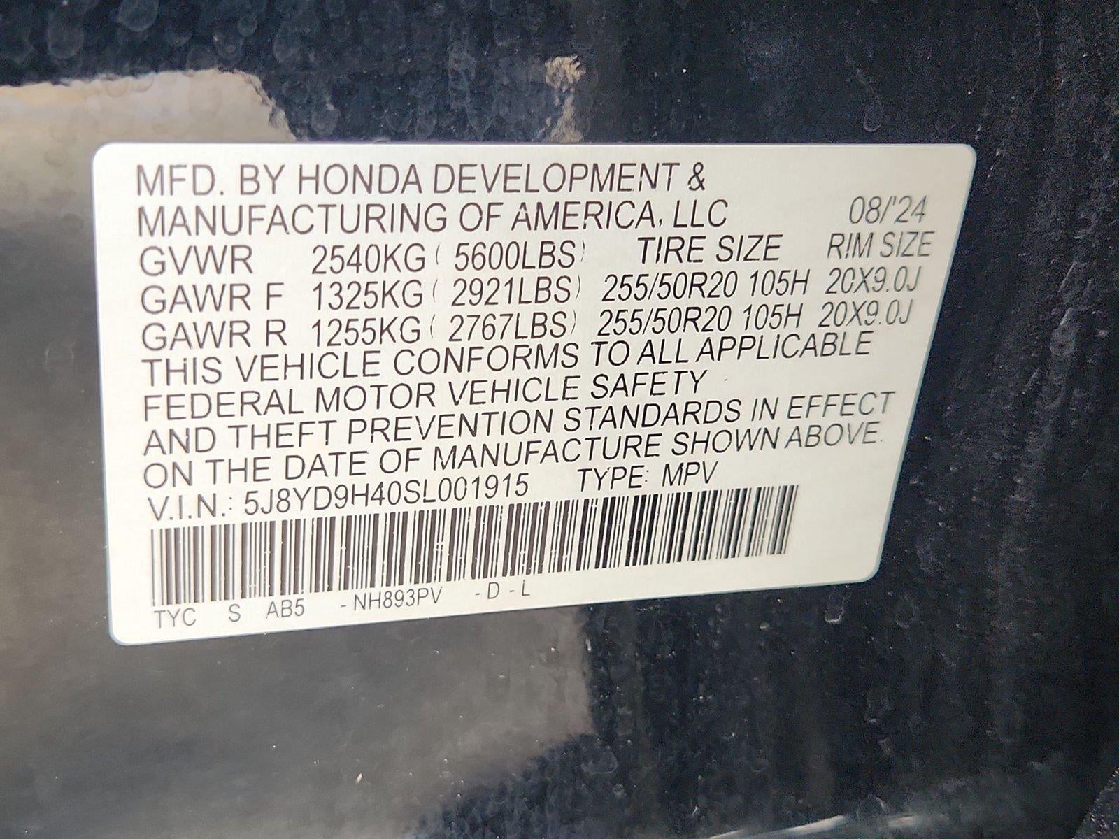 2025 Acura Mdx w/Tech