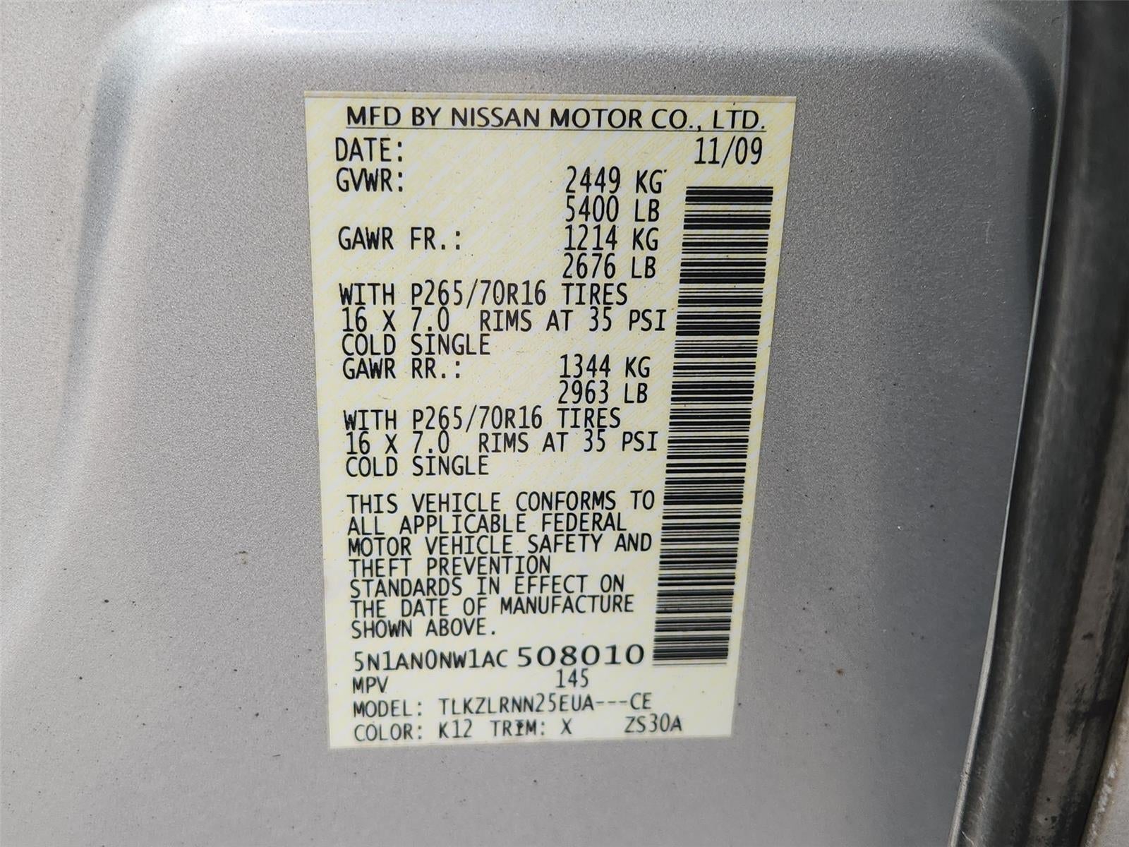 2010 Nissan Xterra S
