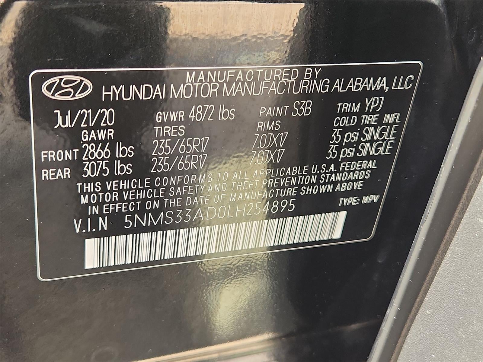 2020 Hyundai Santa Fe SEL