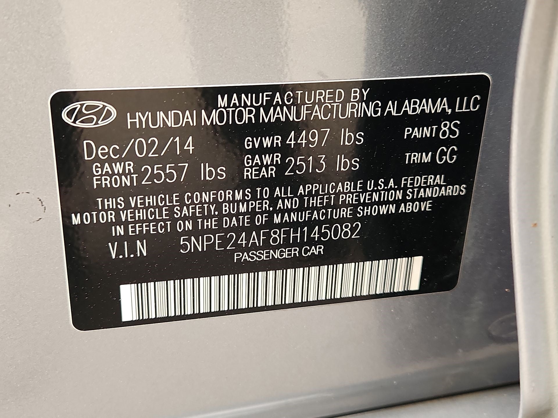 2015 Hyundai Sonata SE