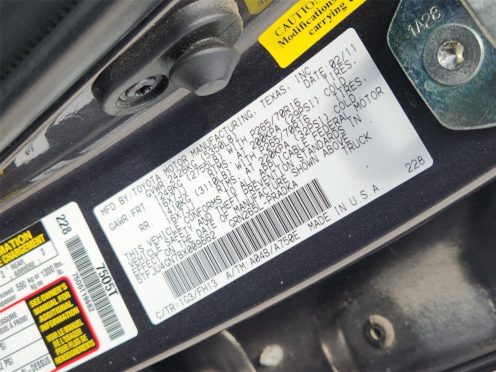 2011 Toyota Tacoma PreRunner V6