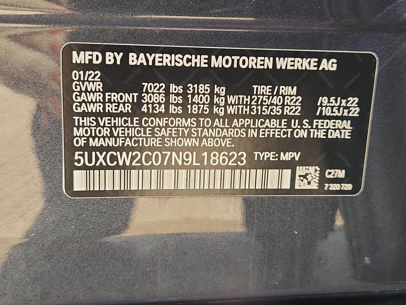 2022 BMW X7 xDrive40i