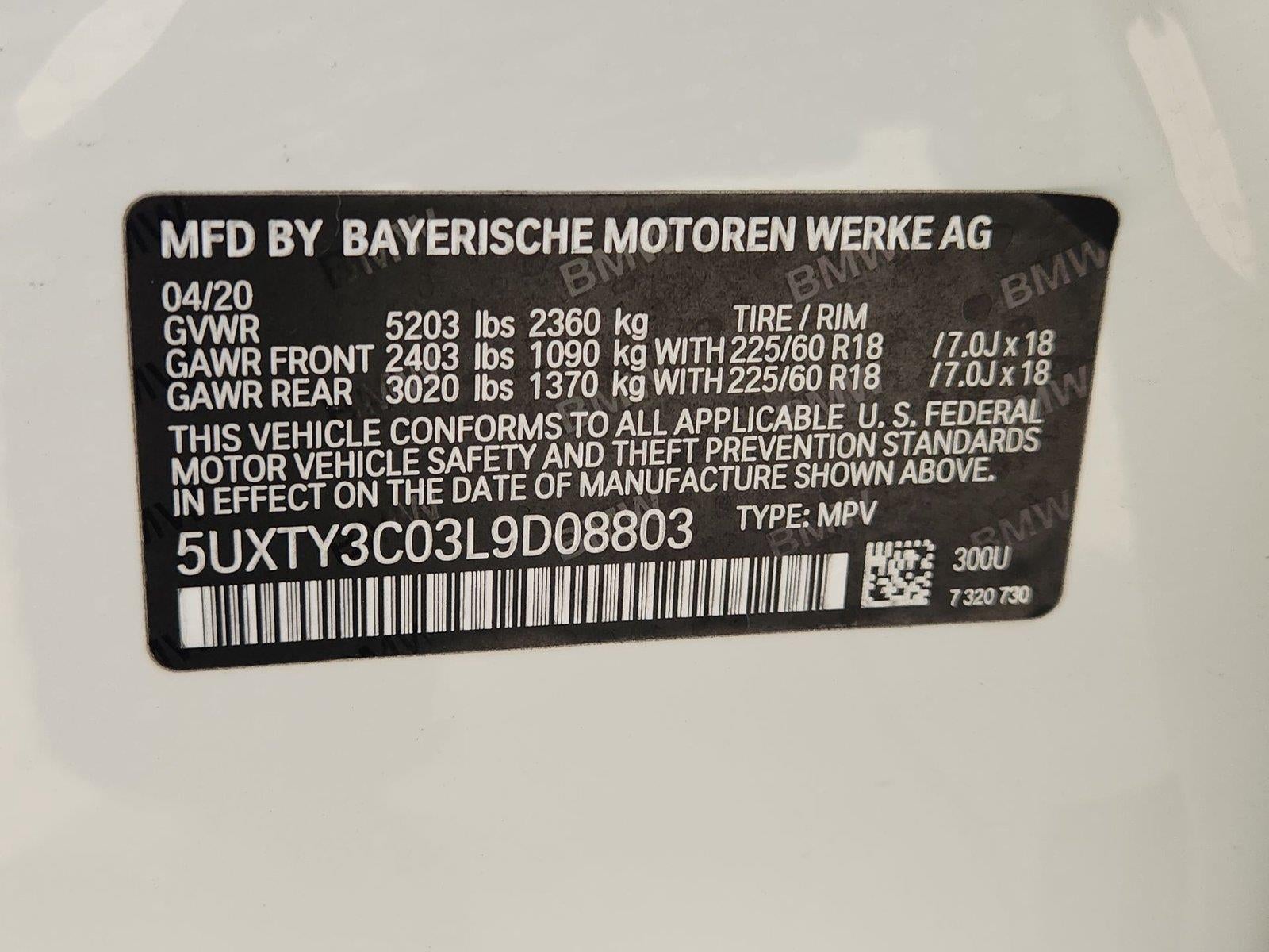 2020 BMW X3 sDrive30i
