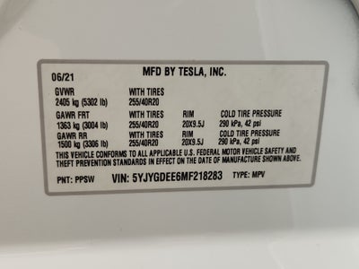 2021 Tesla Model Y Long Range Dual Motor All-Wheel Drive