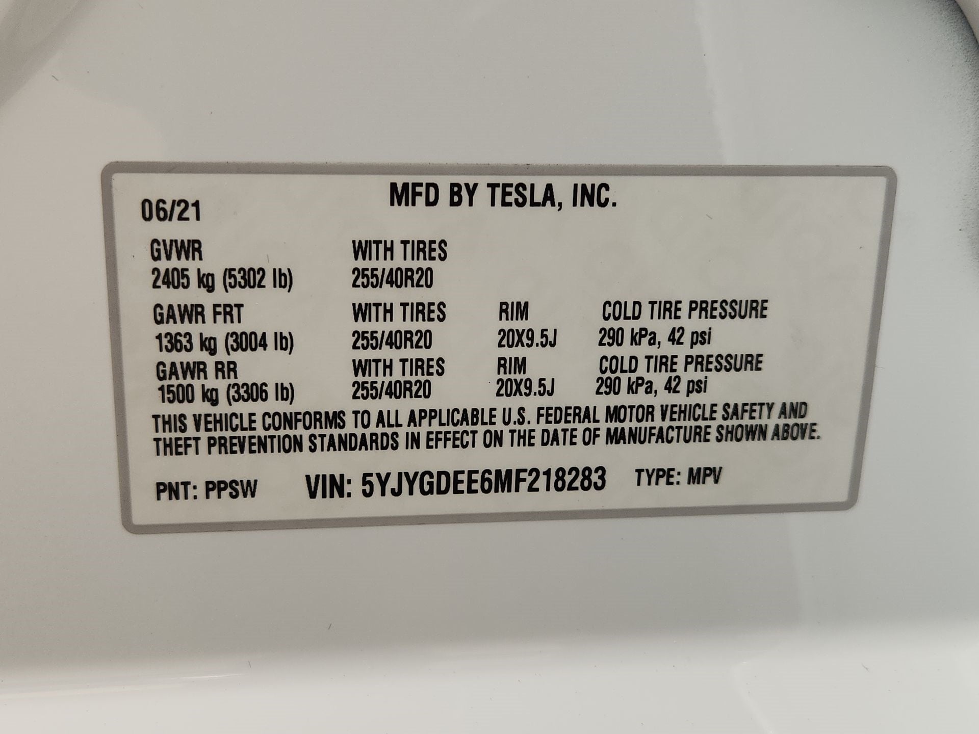 2021 Tesla Model Y Long Range Dual Motor All-Wheel Drive