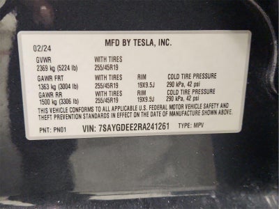 2024 Tesla MODELY Long Range