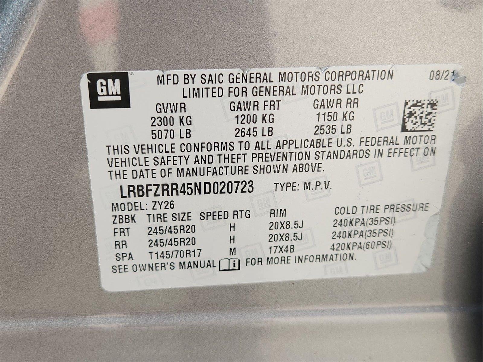 2022 Buick Envision Avenir