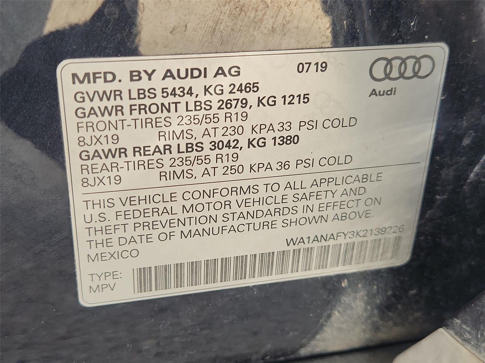 2019 Audi Q5 Premium
