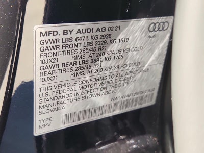 2021 Audi Q8 Premium