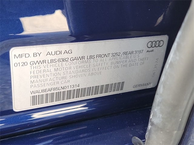 2020 Audi A8 L 60 TFSI quattro Tiptronic