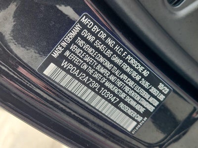 2023 Porsche Panamera Platinum Edition