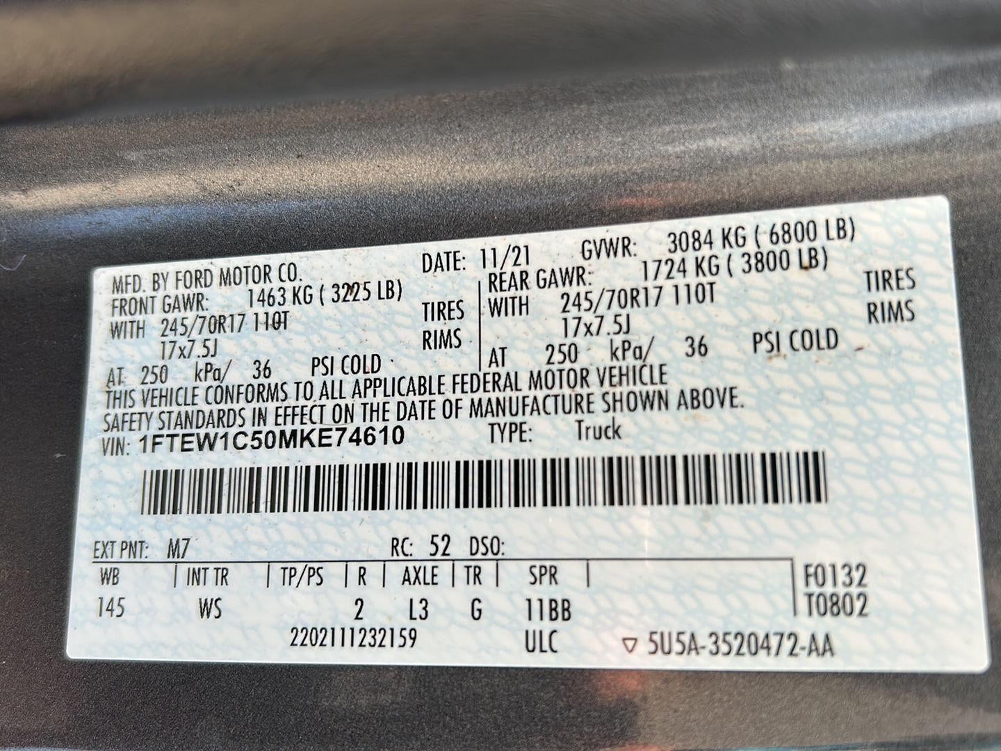 2021 Ford F-150 XL
