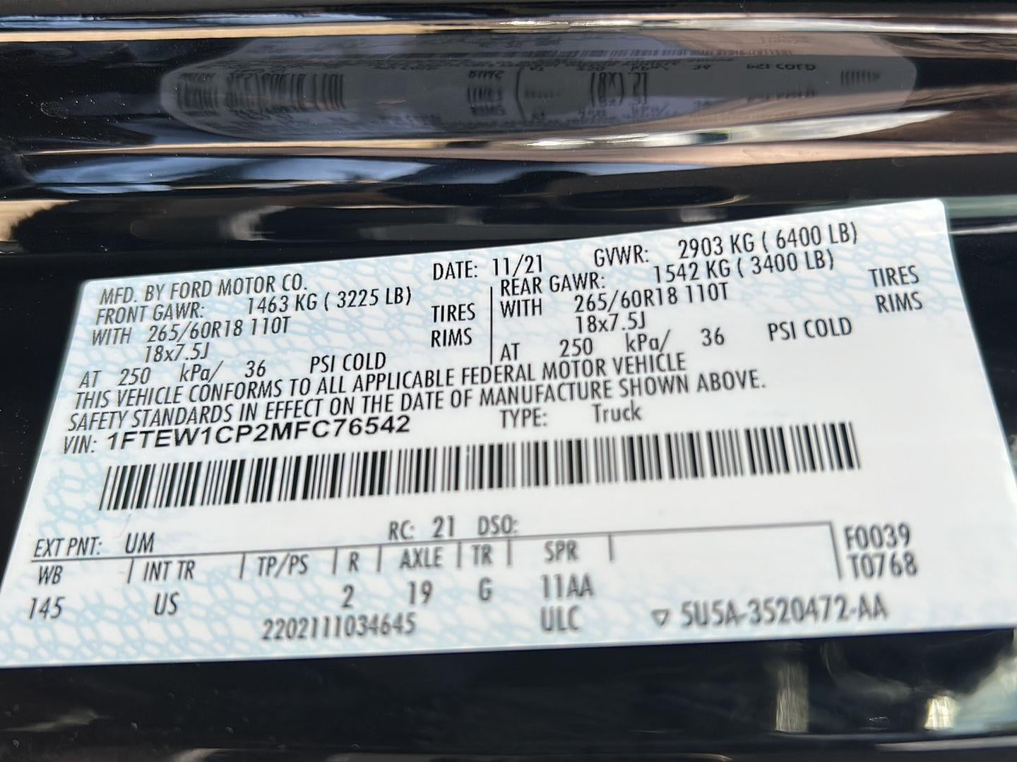 2021 Ford F-150 XLT