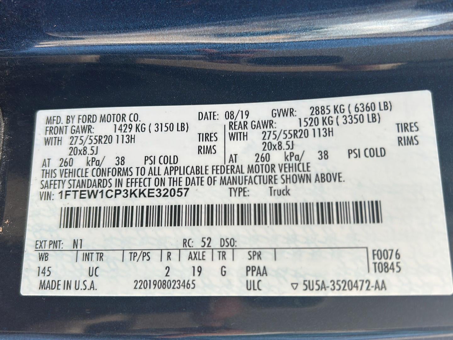 2019 Ford F-150 XLT
