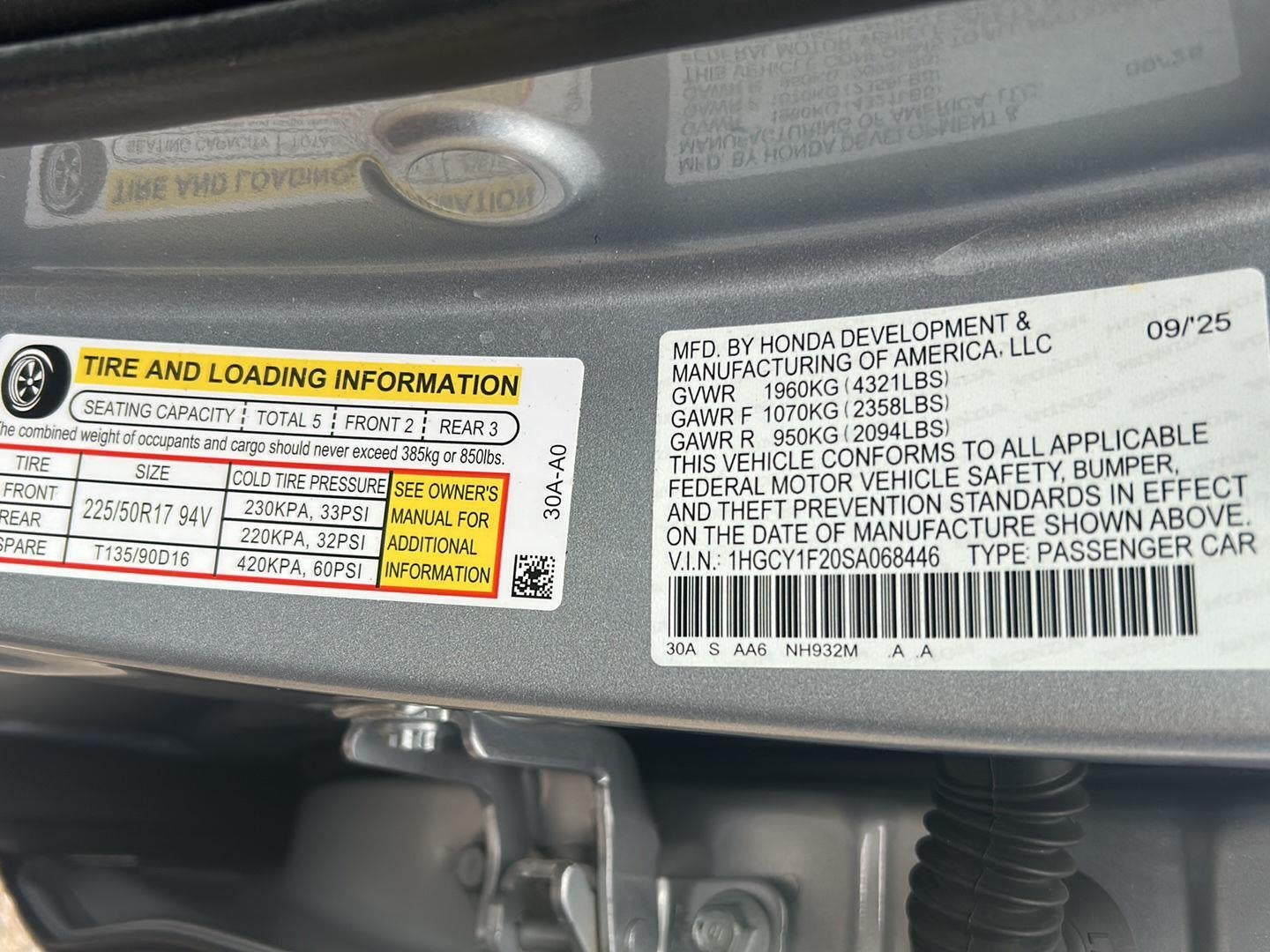 2025 Honda Accord LX