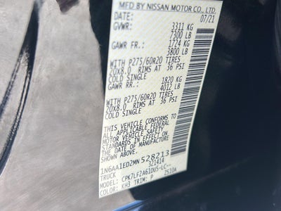 2021 Nissan Titan Platinum Reserve