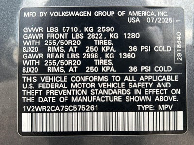 2025 Volkswagen Atlas 2.0T SE w/Technology