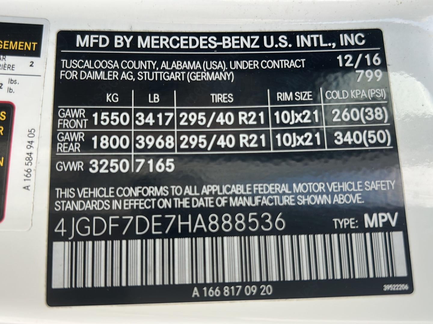 2017 Mercedes-Benz GLS GLS 550