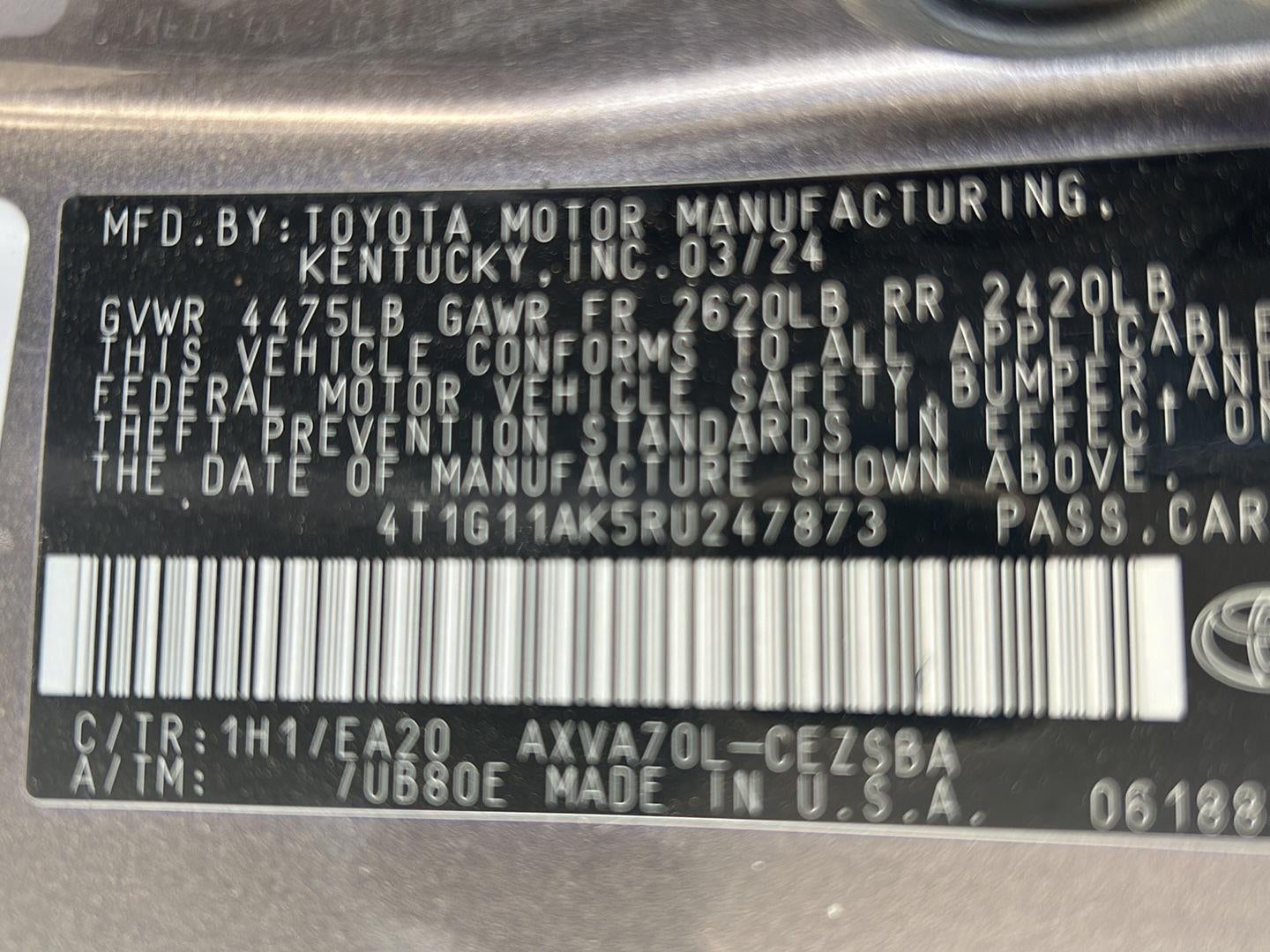 2024 Toyota Camry SE