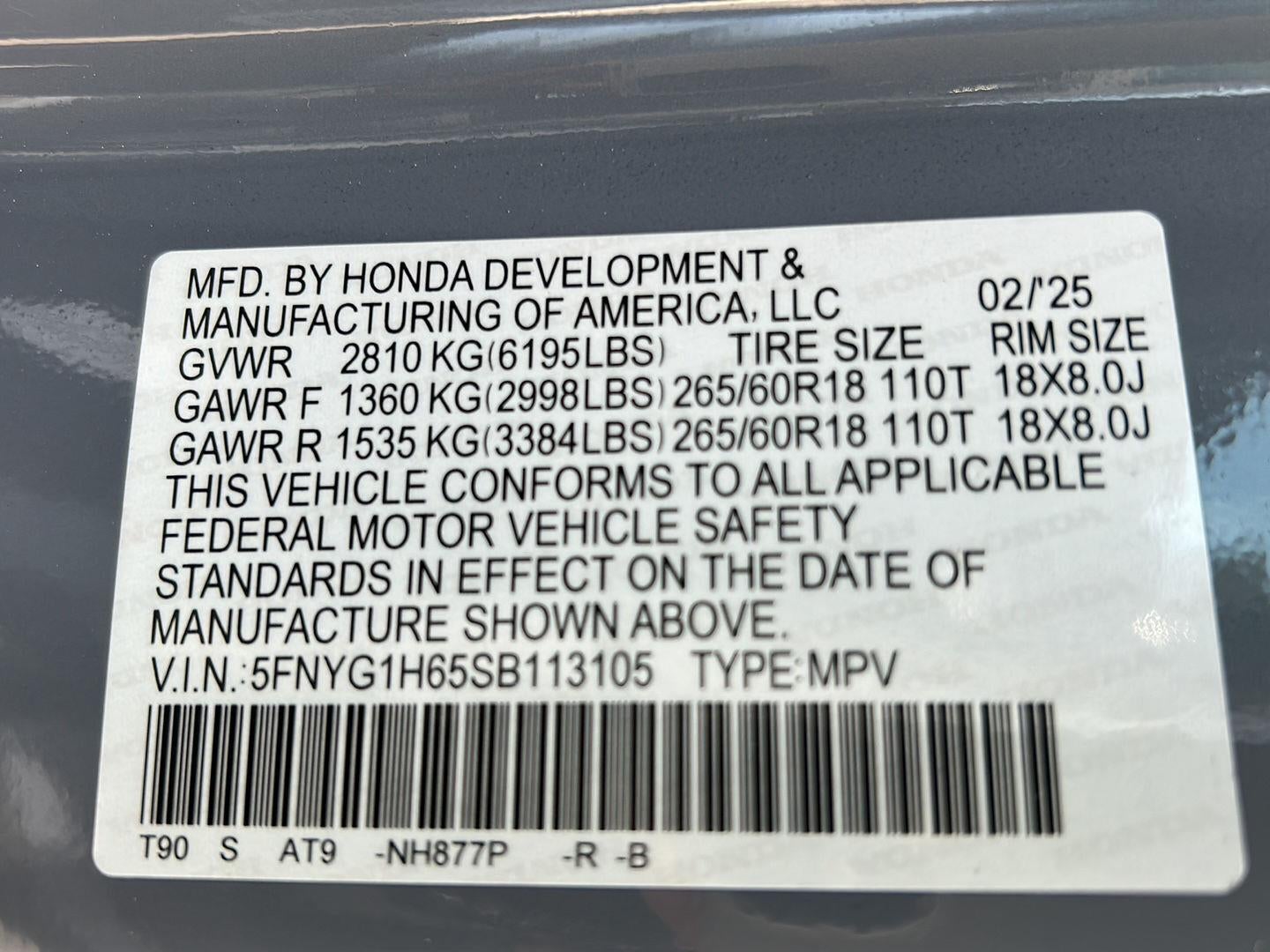 2025 Honda Pilot TrailSport
