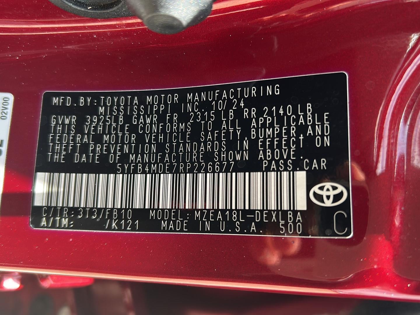 2024 Toyota Corolla LE