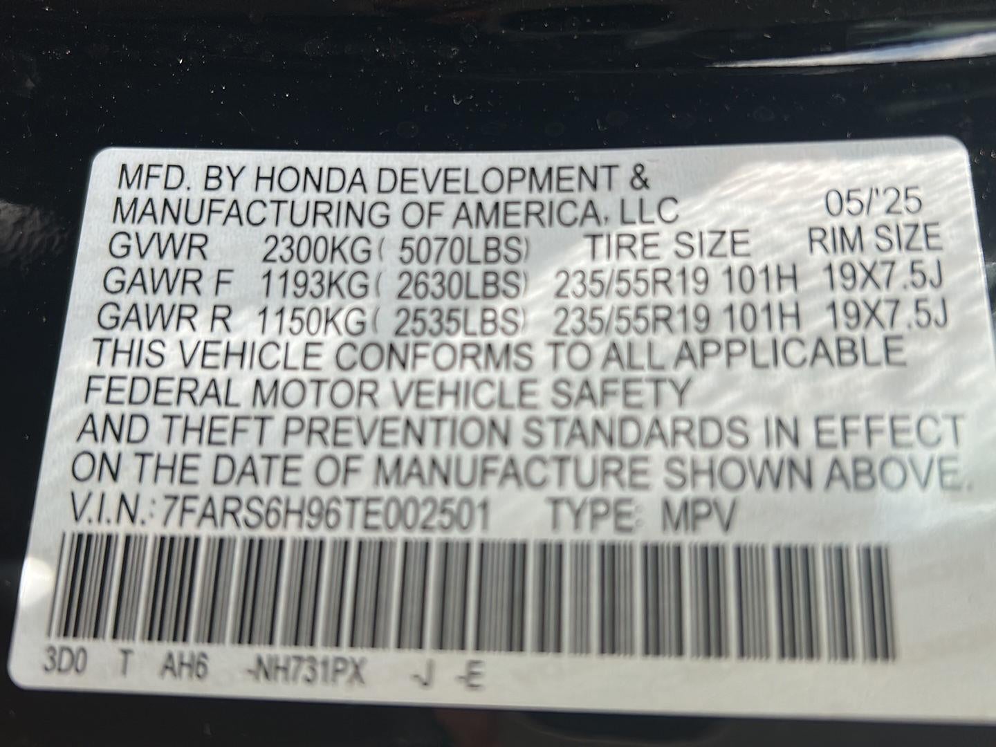 2026 Honda CRV Base