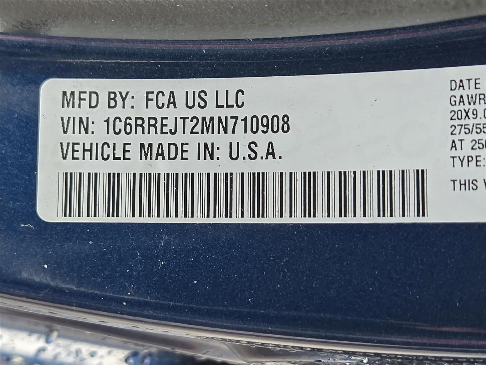 2021 RAM 1500 Laramie