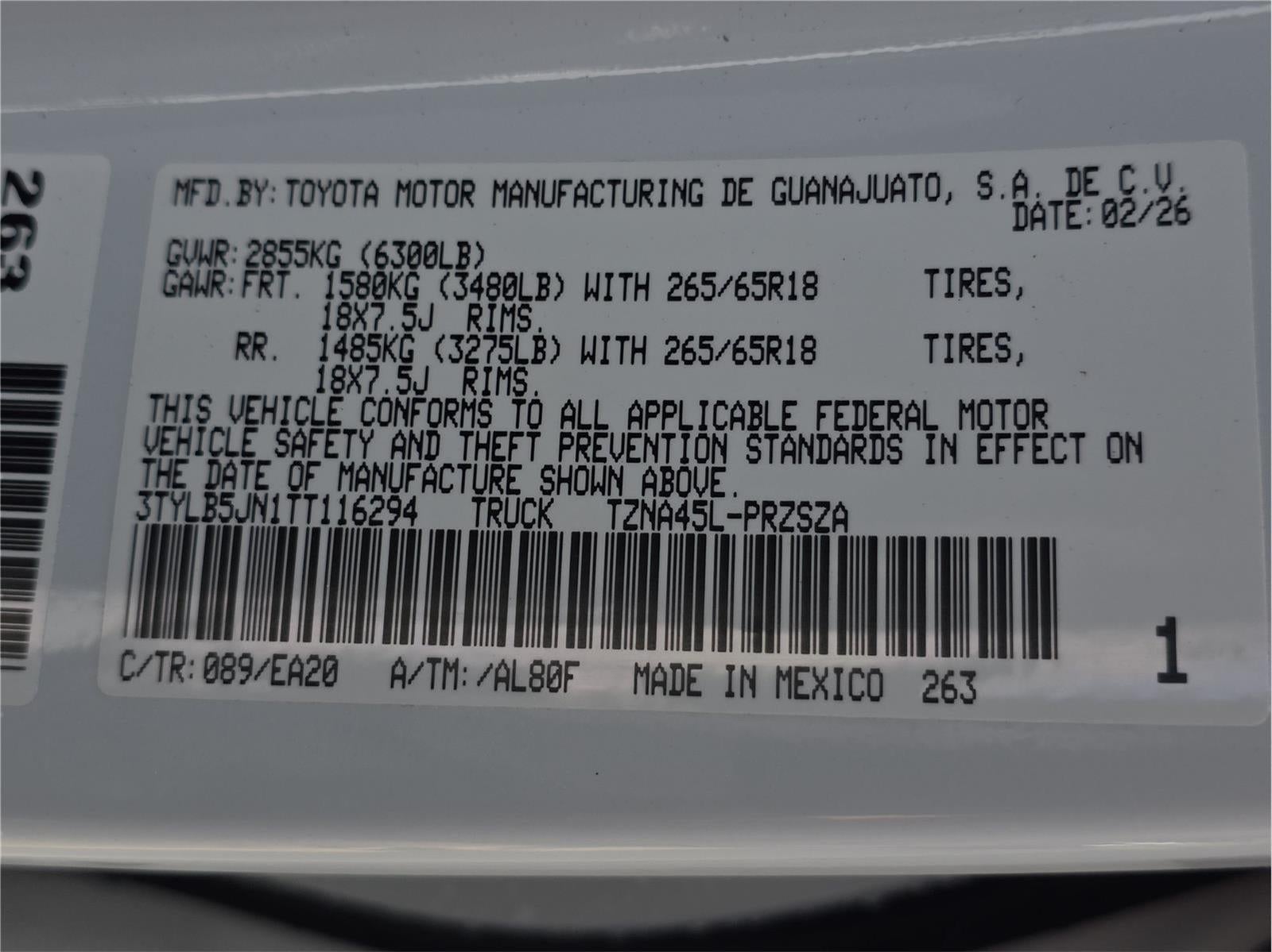 2026 Toyota TACOMA Base