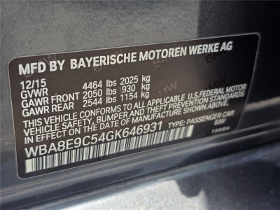 2016 BMW 3 Series 328i