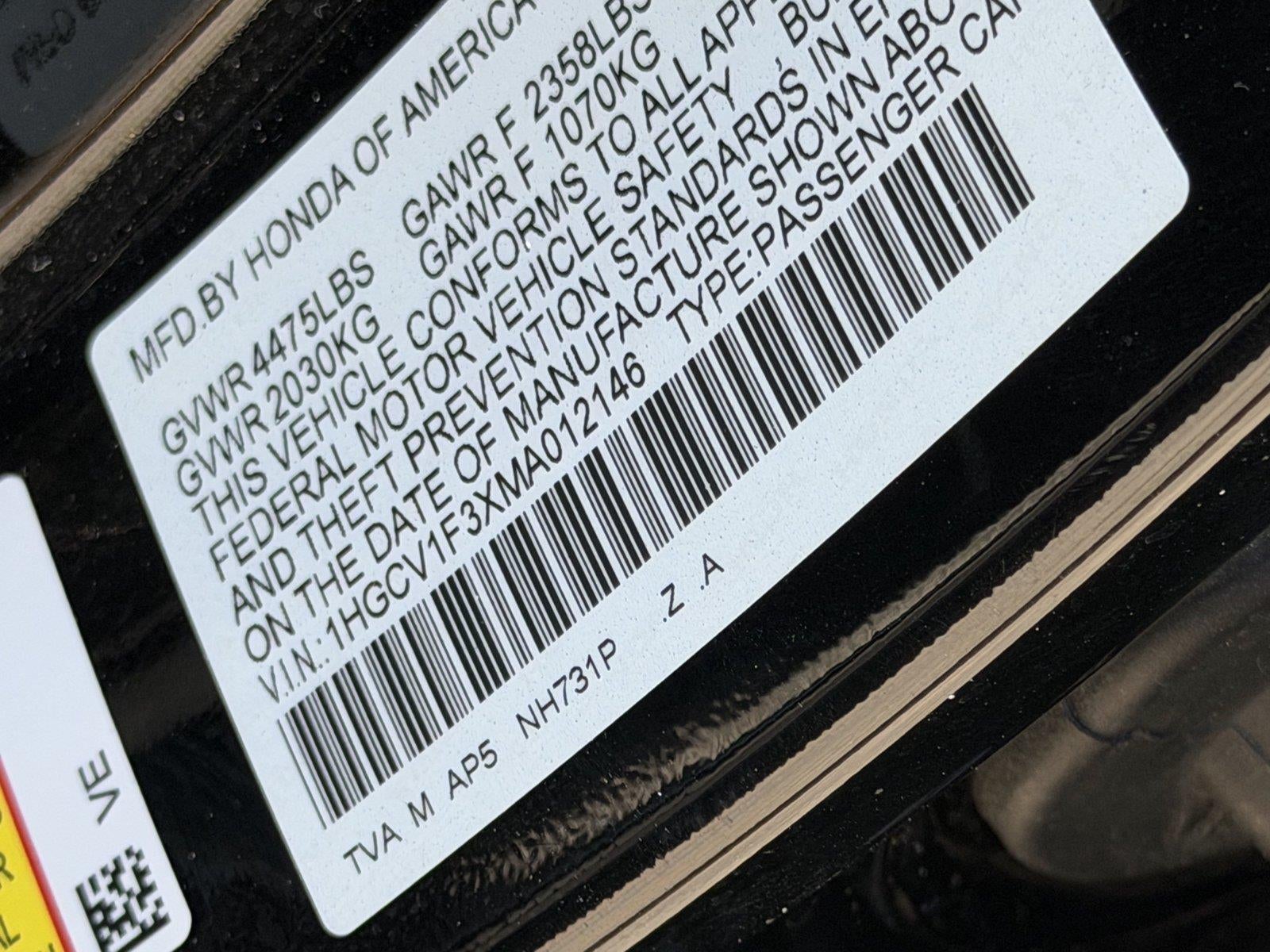 2021 Honda Accord Sport