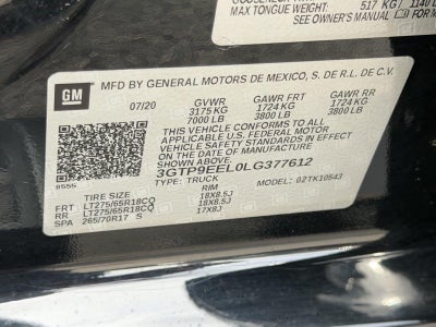 2020 GMC Sierra 1500 AT4