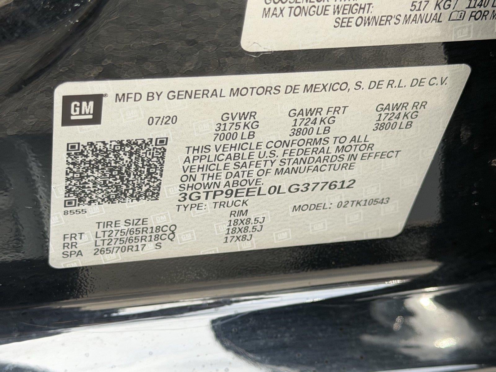 2020 GMC Sierra 1500 AT4