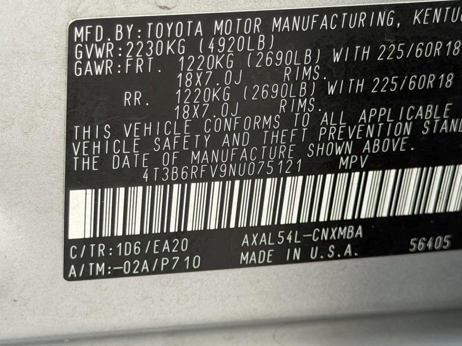 2022 Toyota Rav4 XLE Premium