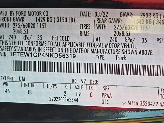 2022 Ford F-150 XL