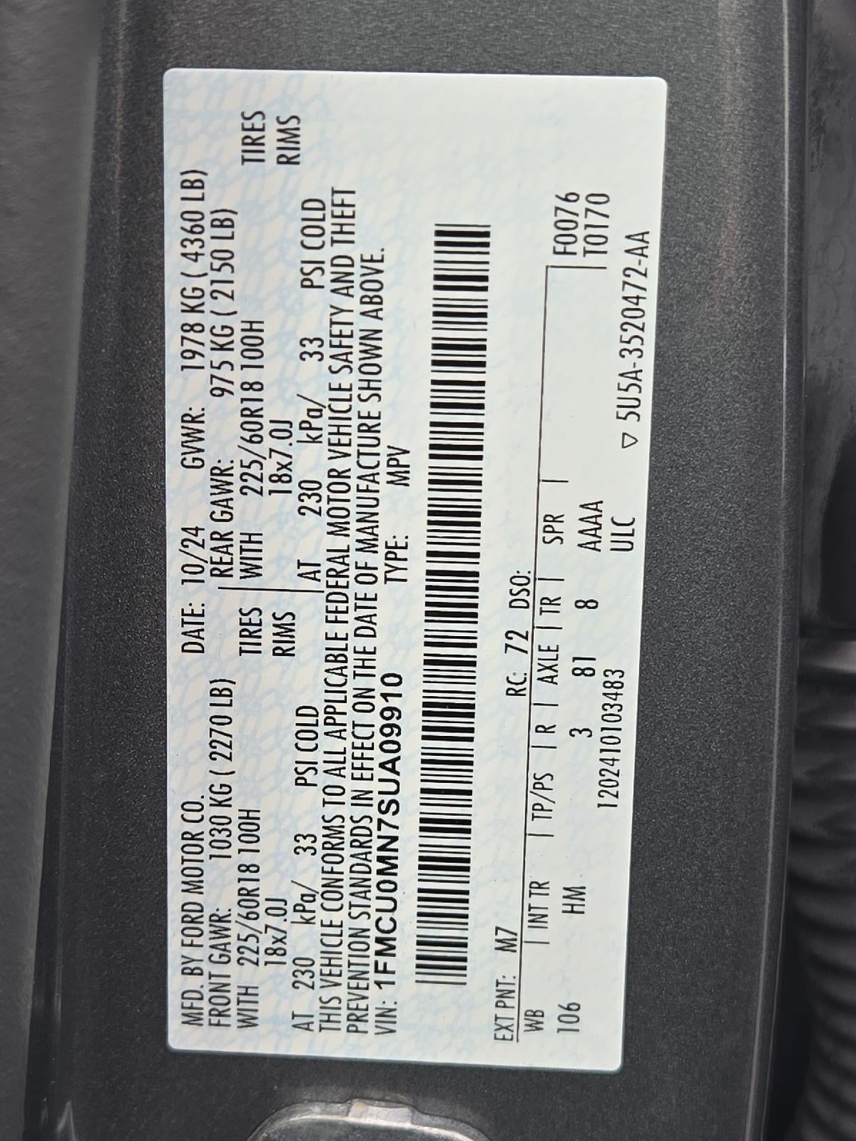 2025 Ford Escape ST-Line
