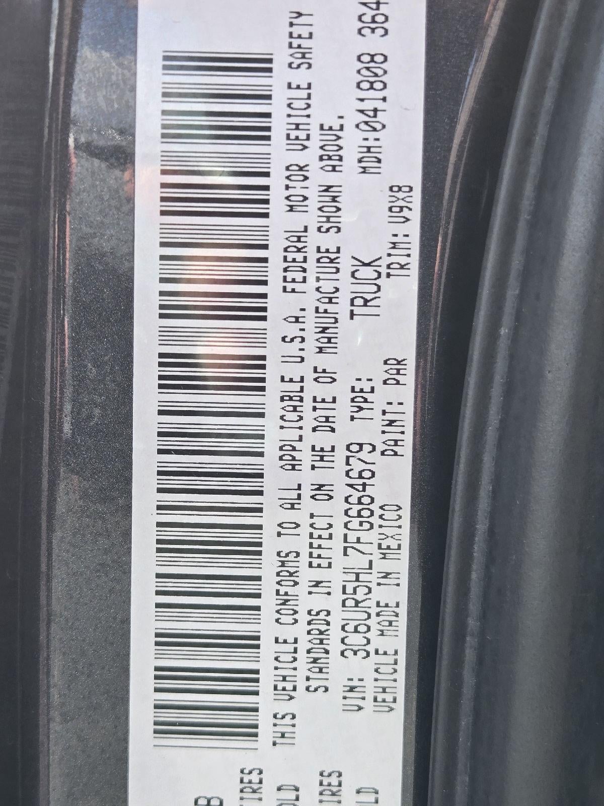 2015 RAM 2500 Tradesman
