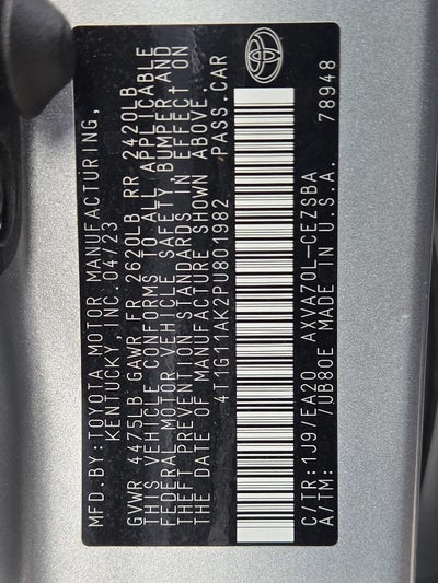 2023 Toyota Camry Base