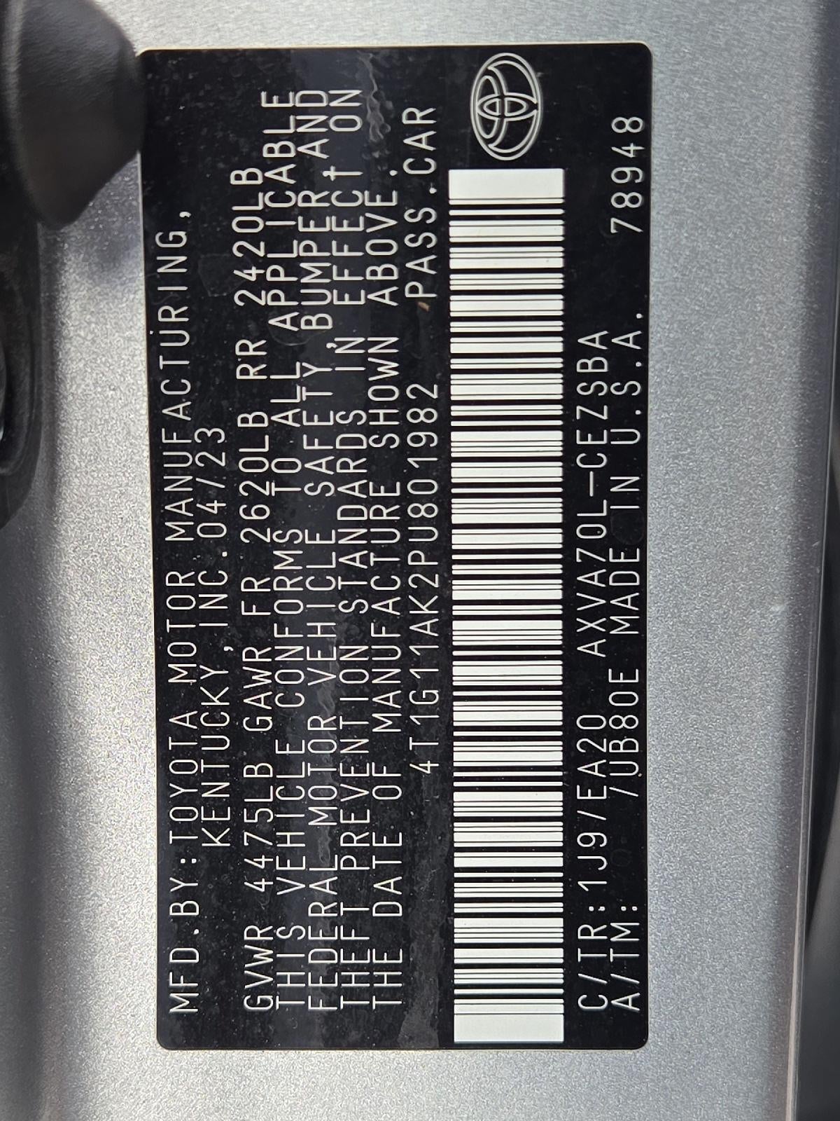 2023 Toyota Camry Base