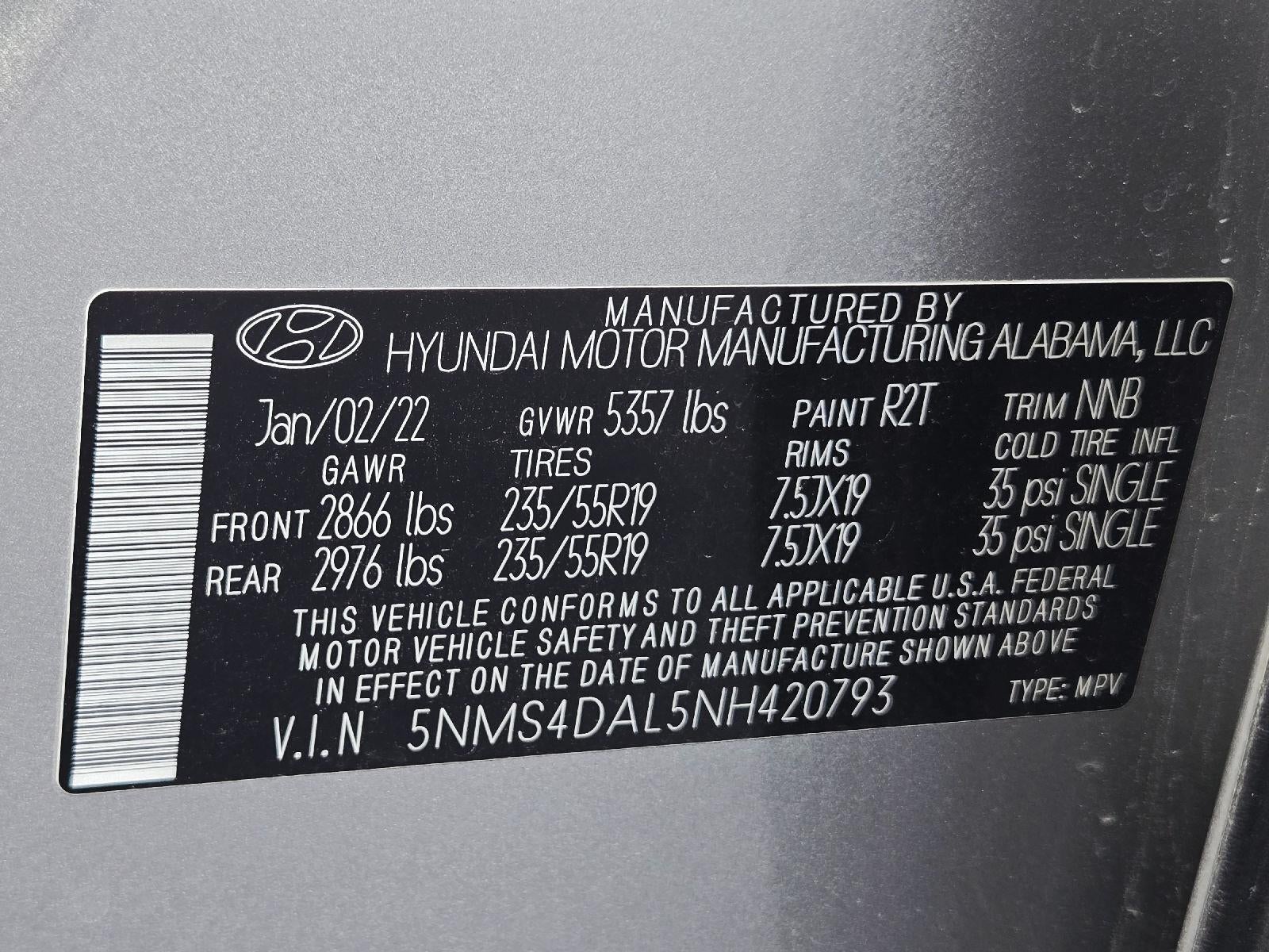 2022 Hyundai Santa Fe Limited